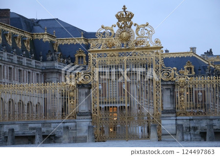 The Palace of Versailles is just as extravagantly decorated on the outside as it is on the inside. 124497863