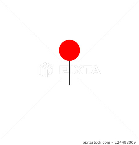 紅色別針地圖圖標 紅色別針地圖圖標 124498009