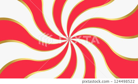 Curved simple sunburst background with gold lines decoration 124498522