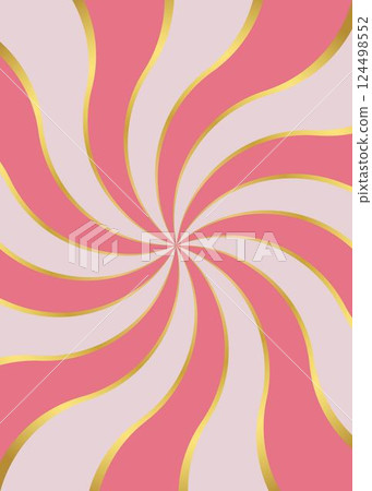 Curved simple sunburst background, gold line decoration, portrait orientation 124498552