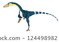 Coelophysis baur, a small, slender carnivorous dinosaur famous as an early dinosaur. Coelophysis baur, a small, slender carnivorous dinosaur famous as an early dinosaur. 124498982