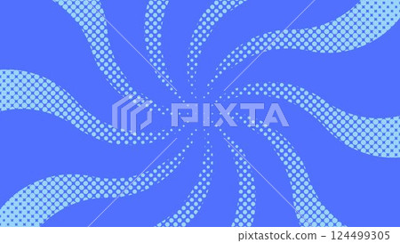 弧形旭日紋、半色調圓點花紋與流行設計 124499305