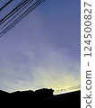 Sunset and silhouette 124500827
