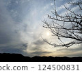 The sun hiding in the clouds 124500831