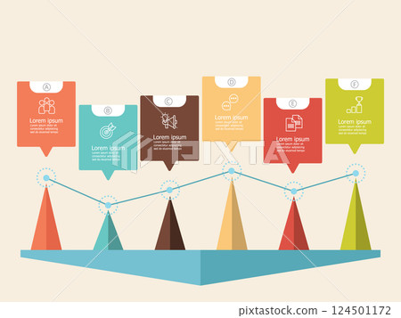 business steps timeline infographics element for background, presentation, report business steps timeline infographics element for background, presentation, report 124501172