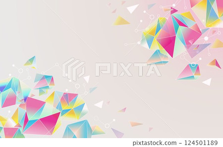 商業多邊形幾何背景圖 124501189