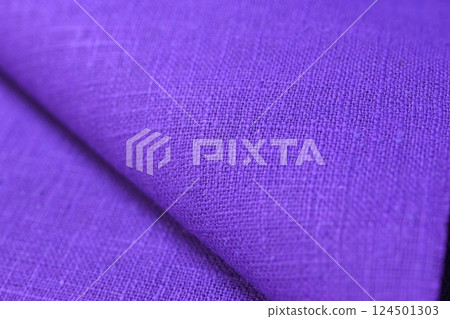 purple hemp viscose natural fabric cloth color, sackcloth rough texture of textile fashion 124501303