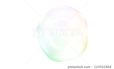 Transparent bubble water bubbles gel soap bubble illustration background rainbow color spherical gradient 124501668