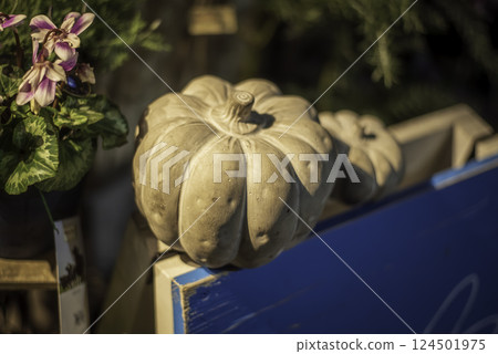 pumpkin figurine pumpkin figurine 124501975