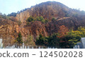 A cemetery carved into a mountain 124502028