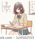 學校女生學習 學校女生學習 124502555
