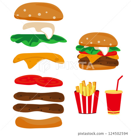 漢堡組合套餐 124502594