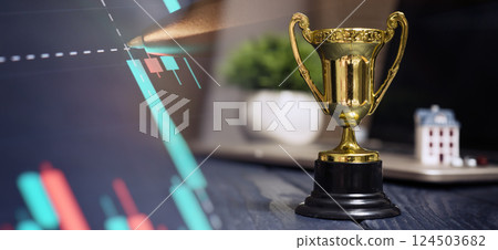 Achievement in Real Estate Investment: A Golden Trophy Symbolizing Success and Excellence in Property Market Strategies Achievement in Real Estate Investment: A Golden Trophy Symbolizing Success and Excellence in Property Market Strategies 124503682