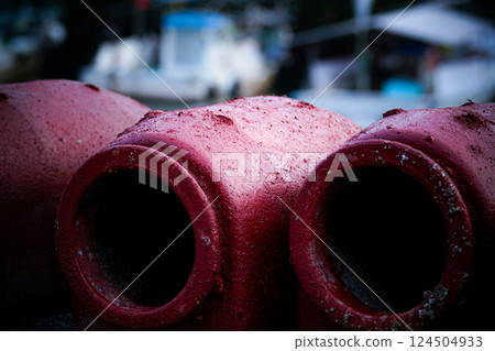 Scenery of an octopus pot in Mihara City, Hiroshima Prefecture 124504933