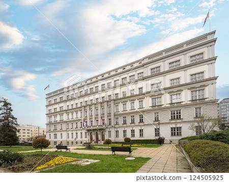 Ministry of finance building in Belgrade, Serbia 124505925