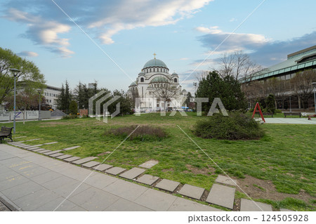 Orthodox Temple of Saint Sava in Belgrade, Serbia 124505928