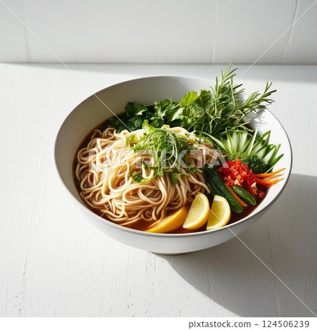 Ethnic-flavored ramen Ethnic-flavored ramen 124506239