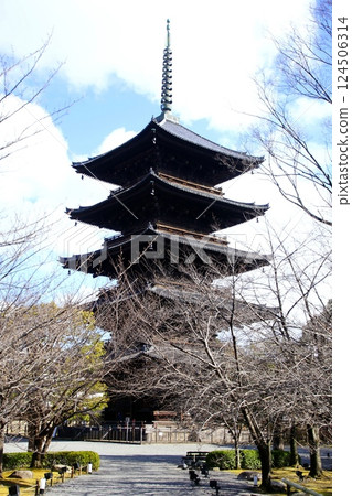 京都府東寺/五層塔（國寶）京都市南區九條町 2022 年 2 月 124506314