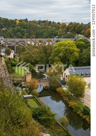 Beautiful cityscape and scenery of Luxembourg 124507012