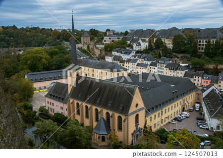 盧森堡美麗的城市景觀和風景 124507013