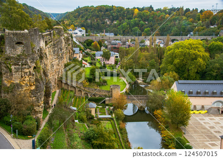 Beautiful cityscape and scenery of Luxembourg 124507015