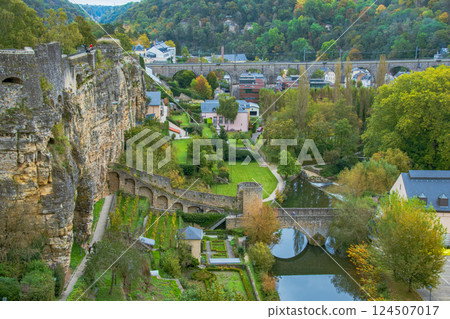 盧森堡美麗的城市景觀和風景 124507017