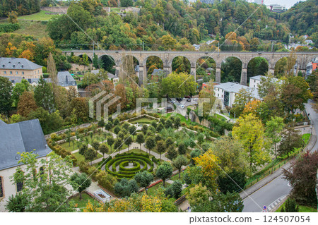 Luxembourg's World Heritage cityscape and beautiful scenery Luxembourg's World Heritage cityscape and beautiful scenery 124507054