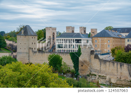 盧森堡的世界遺產城市景觀和美麗風景 124507063