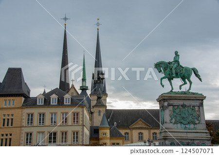 Luxembourg's World Heritage cityscape and beautiful scenery Luxembourg's World Heritage cityscape and beautiful scenery 124507071