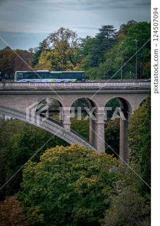 盧森堡的世界遺產城市景觀和美麗風景 124507094