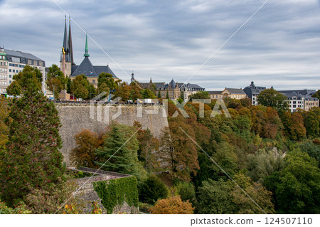 Luxembourg's World Heritage cityscape and beautiful scenery Luxembourg's World Heritage cityscape and beautiful scenery 124507110