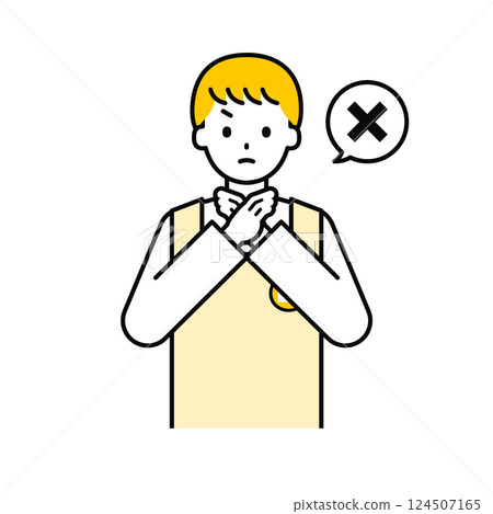 Upper body pose_simple male nursery teacher 14 124507165