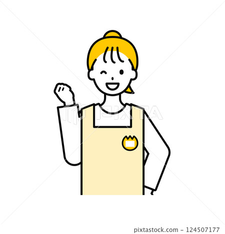 Upper body pose_simple nursery teacher woman 05 124507177