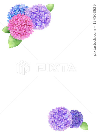 繡球花背景L-1 繡球花背景L-1 124508629