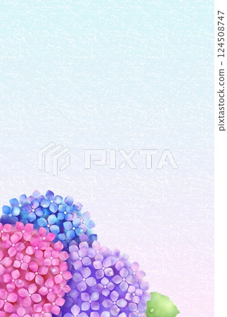 Hydrangea background (Japanese paper) Q-2 Hydrangea background (Japanese paper) Q-2 124508747