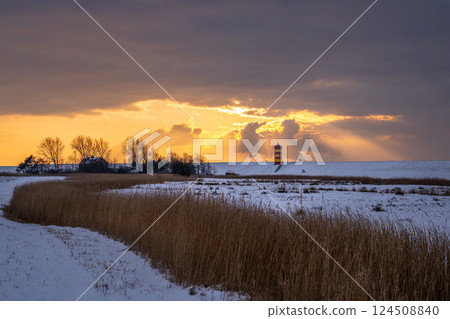Pilsum lighthouse, East Frisia, Germany 124508840