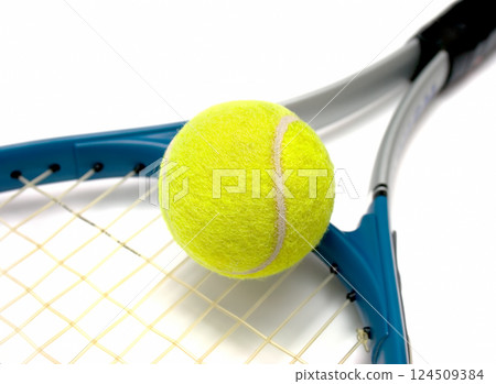 tennis racket and ball tennis racket and ball 124509384