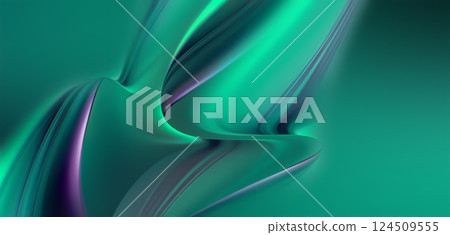 Colorful curved shapes blend seamlessly in shades of teal and purple, creating a dynamic and eye-catching abstract background that evokes a sense of motion. Colorful curved shapes blend seamlessly in shades of teal and purple, creating a dynamic and eye-catching abstract background that evokes a sense of motion. 124509555