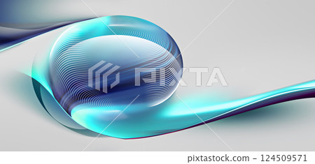 Swirling shapes and a smooth sphere create an engaging abstract background. The gentle curves and vibrant colors evoke a sense of motion and creativity. Swirling shapes and a smooth sphere create an engaging abstract background. The gentle curves and vibrant colors evoke a sense of motion and creativity. 124509571
