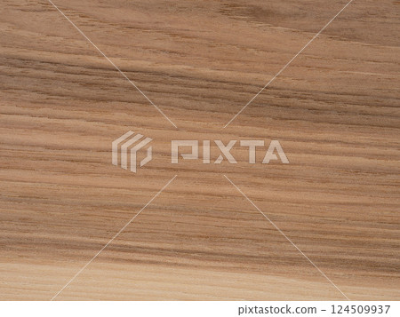 Warm-toned Hickory veneer with natural straight wood grain Warm-toned Hickory veneer with natural straight wood grain 124509937