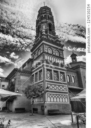 Scenic bell tower in Poble Espanyol, Barcelona, Catalonia, Spain Scenic bell tower in Poble Espanyol, Barcelona, Catalonia, Spain 124510254