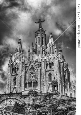 Church of the Sacred Heart, Tibidabo mountain, Barcelona, Catalonia, Spain Church of the Sacred Heart, Tibidabo mountain, Barcelona, Catalonia, Spain 124510265