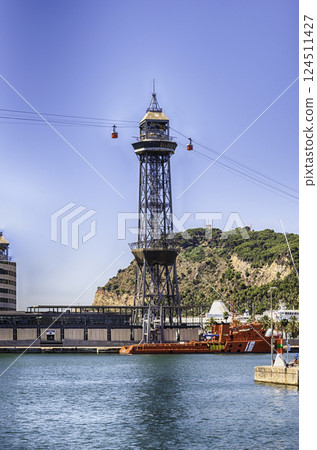 Jaume I tower, Port Vell of Barcelona, Catalonia, Spain Jaume I tower, Port Vell of Barcelona, Catalonia, Spain 124511427