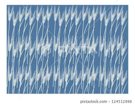麥穗圖案3 藍色底色 麥穗圖案3 藍色底色 124512898
