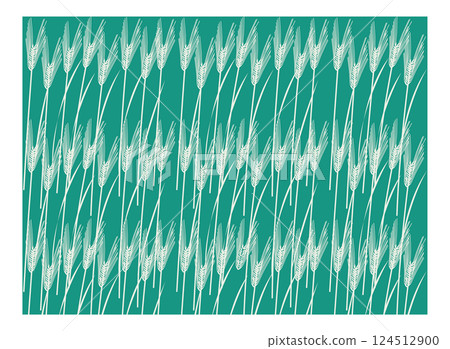 麥穗圖案3，藍色底色 124512900