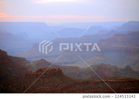 Hazy Sky Day At The Grand Canyon Arizona Hazy Sky Day At The Grand Canyon Arizona 124513141
