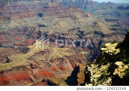Hazy Sky Day At The Grand Canyon Arizona Hazy Sky Day At The Grand Canyon Arizona 124513149