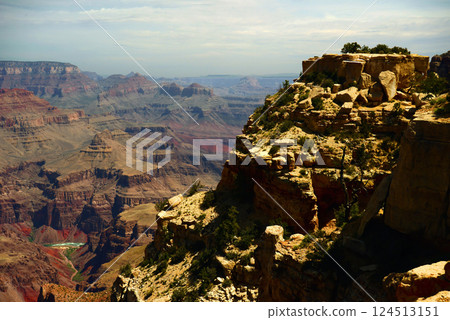 Hazy Sky Day At The Grand Canyon Arizona Hazy Sky Day At The Grand Canyon Arizona 124513151