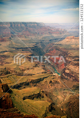 Hazy Sky Day At The Grand Canyon Arizona Hazy Sky Day At The Grand Canyon Arizona 124513152