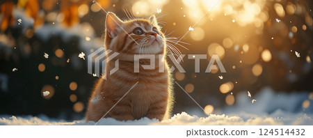 可愛的貓 124514432